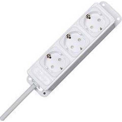 Kopp 127494010 Stekkerdoos 3-voudig Arctisch-wit Randaarde stekker 1 stuk(s)