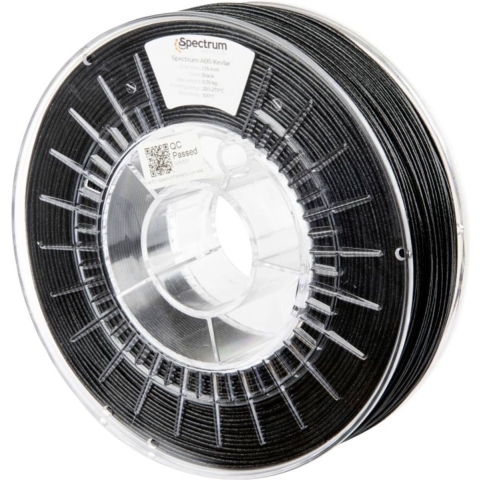 Spectrum Filaments 80564 ABS Kevlar Filament ABS kunststof Slagvast, Chemisch bestendig, Hittebestendig, Hoge treksterkte 1.75 mm 750 g Zwart 1 stuk(s)
