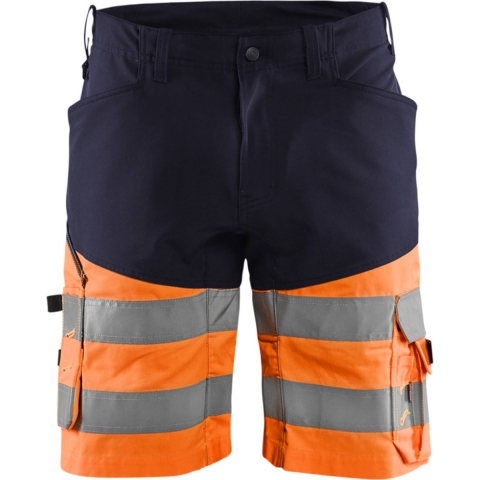 Blåkläder Short met stretch High-Vis 15411811 | Marineblauw/Oranje | Maat 58 - 7330509697689