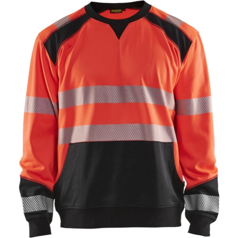 Blåkläder Sweatshirt High-Vis 35412528 | High-Vis Rood/Zwart | Maat 4XL - 7330509621165