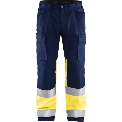 Blåkläder Werkbroek met stretch High-Vis 15511811 | Marine/High-Vis Geel | Maat 52 - 7330509538234