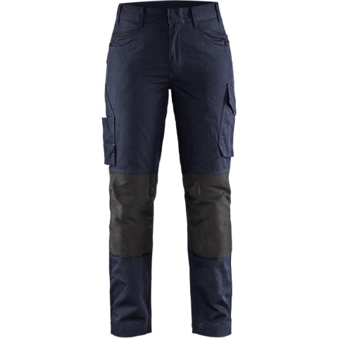 Blåkläder Dames service werkbroek met stretch 71951330 | Donker marineblauw/Zwart | Maat 48 - 7330509646984