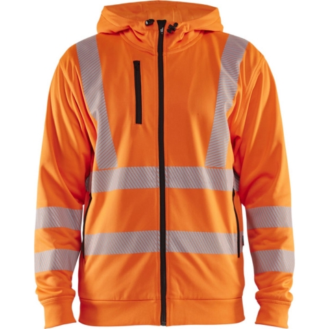 Blåkläder High-Vis Hoodie met rits 35652538 | High-Vis Oranje | Maat XS - 7330509831823