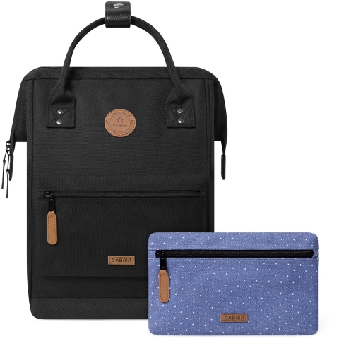Cabaia laptoprugzak / Rugtas / Schooltas - 13 inch - Adventurer Medium - Zwart
