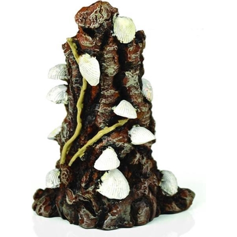 Schelp op schors ornament wit - Biorb
