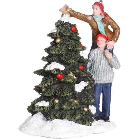 Dave & Britt decorating the tree - l7xb5xh9cm - Luville