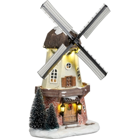 Windmill battery operated l15,5xb8xh27cm - Luville
