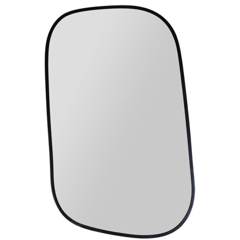 Wandspiegel Fancy - zwart - metaal - organisch - 32 x 51 cm - wanddecoratie spiegels -