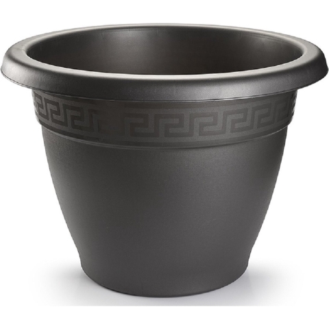 Plasticforte Plantenpot - antraciet - 50x40 cm - bloempot - kunststof - rond -