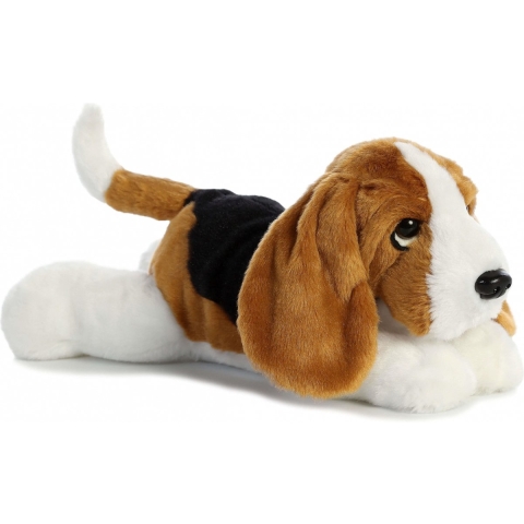 Aurora Pluche Basset hound - honden knuffel - 30 cm - huisdieren knuffel -