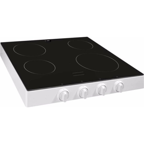 Etna KCV154WIT - Vrijstaande Keramische Kookplaat - 54 cm - WIT