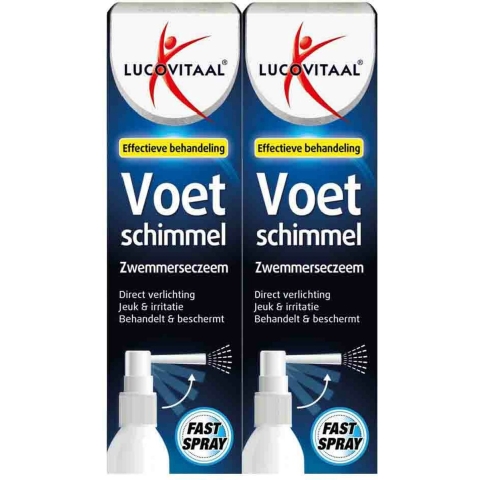 2x Lucovitaal Voetschimmel Eczeem Spray 25 ml