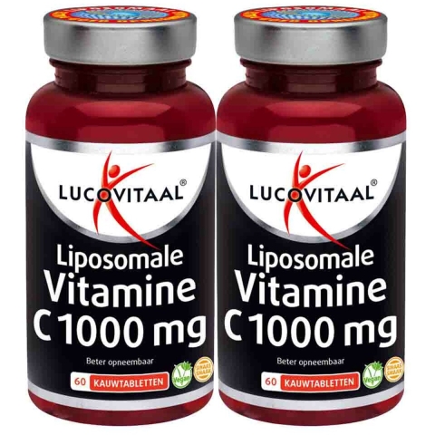 Gratis Verzending: 2x Lucovitaal Vitamine C1000 mg Liposomaal 60 tabletten