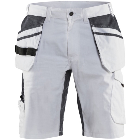 Blåkläder Schildersshort met stretch 10991330 | Wit/Donkergrijs | Maat 46 - 7330509659113