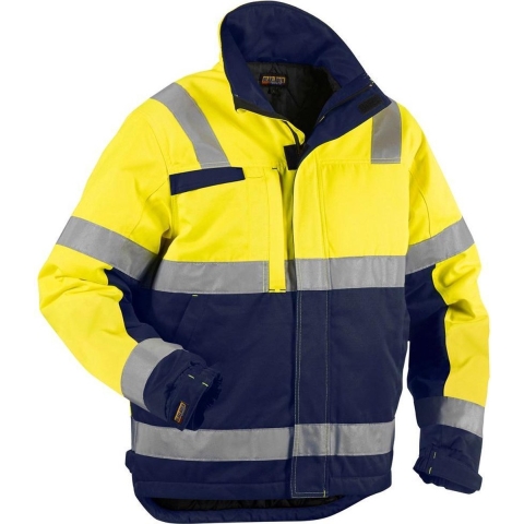 Blåkläder Winterjas High-Vis 48621811 | High Vis Geel/Marineblauw | Maat L - 7330509370773