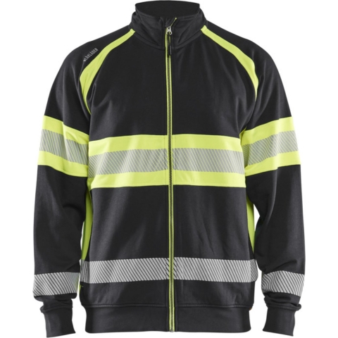 Blåkläder High-Vis sweater 35511158 | Zwart/High-Vis Geel | Maat 3XL - 7330509838747