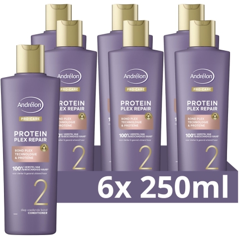 6x Andrelon Pro-Care Conditioner Protein Plex Repair 250 ml