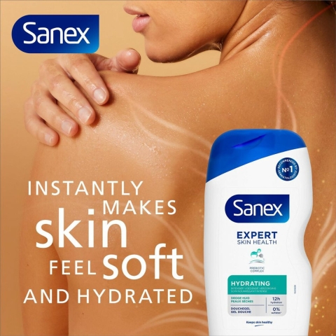 3x Sanex Douchegel Expert Skin Health Hydrating 400 ml