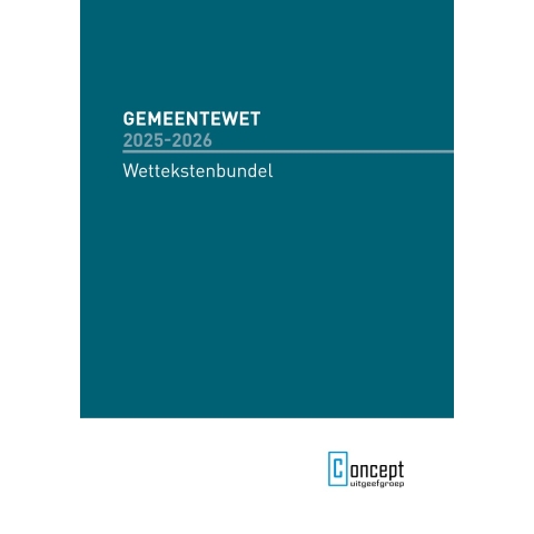 Gemeentewet 2025-2026 (Paperback)