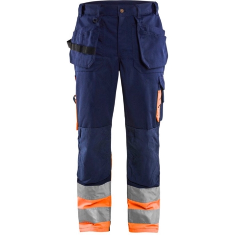 Blåkläder Werkbroek High-Vis 15291860 | Marineblauw/Oranje | Maat 62 - 7330509353660