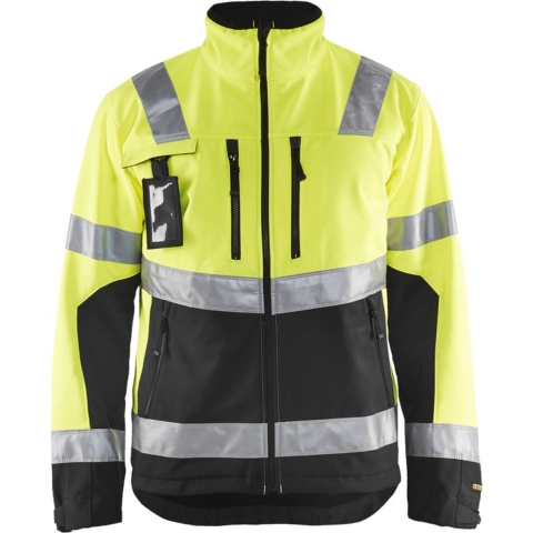 Blåkläder Softshell jack High-Vis 49002517 | High Vis Geel/Zwart | Maat L - 7330509390023