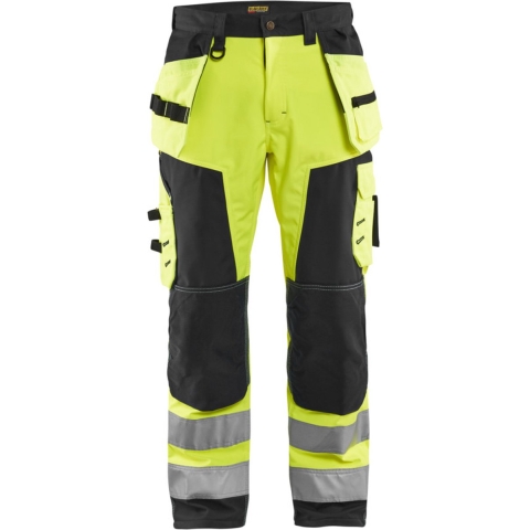 Blåkläder Werkbroek softshell High-Vis 15672517 | High Vis Geel/Zwart | Maat 44 - 7330509405765