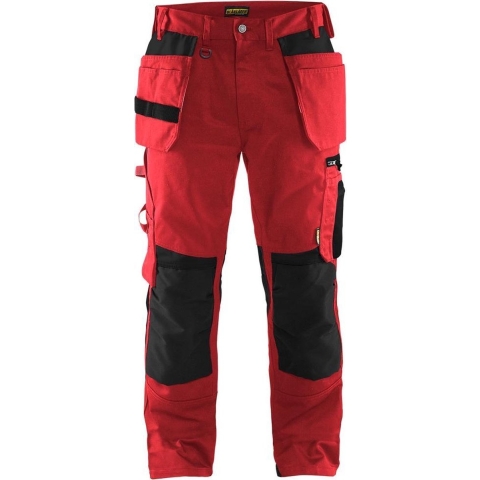 Blåkläder Werkbroek met spijkerzakken 15551860 | Rood/Zwart | Maat C54 - 7330509589663