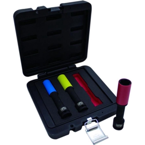 Bahco Set lange slagdoppen voor velgen | 17 | 19 en 21 mm - BWSS12P3L