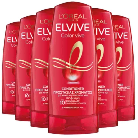 6x L'Oréal Elvive Color Vive Conditioner 300 ml