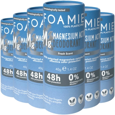 6x Foamie Deodorant Stick Refresh 40 gr