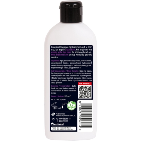 2x Lucovitaal Shampoo bij Haaruitval 200 ml