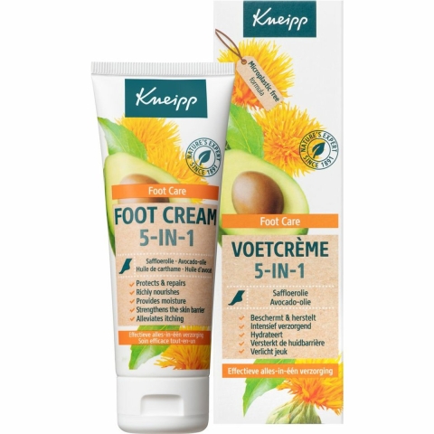 4x Kneipp Voetcrème 5-in-1 75 ml