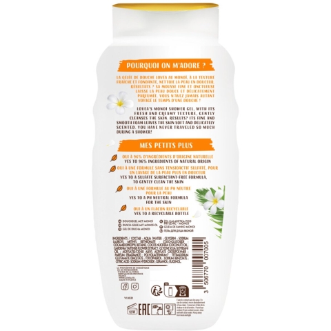 6x Lovea Sulfaatvrije Douchegel Monoï 400 ml