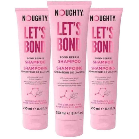 3x Noughty Let's Bond Repair Shampoo 250 ml