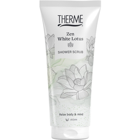 6x Therme Shower Scrub Zen White Lotus 200 ml