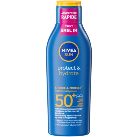 3x Nivea Sun Protect&Hydrate Zonnemelk SPF 50+ 200 ml