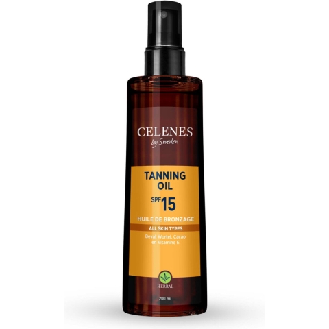 3x Celenes Herbal Tanning Oil Alle Huidtypes 200 ml