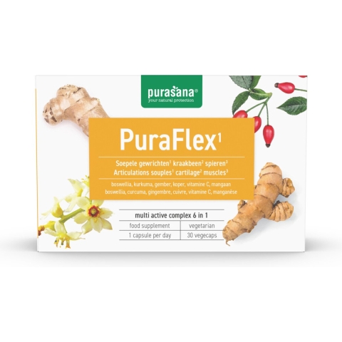 Gratis Verzending: 3x Purasana PuraFlex 30 capsules