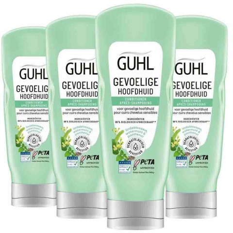 4x Guhl Conditioner Gevoelige Hoofdhuid 200 ml