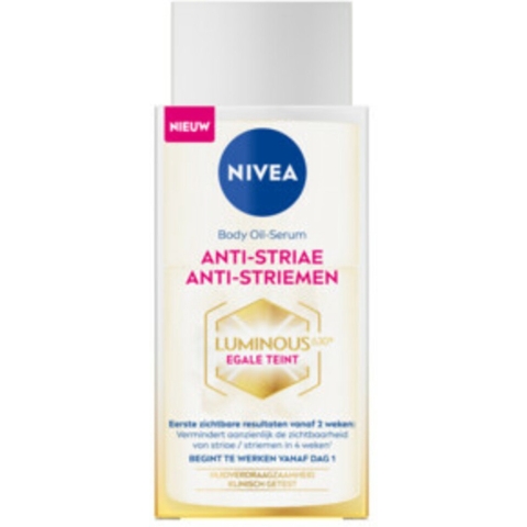 6x Nivea Luminous 630 Huidolie Anti-Striae Serum 200 ml