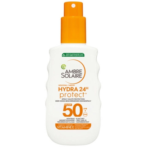 3x Garnier Ambre Solaire Hydra 24 Protect Zonnebrandspray SPF 50 150 ml