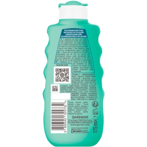 6x Garnier Ambre Solaire Aftersun Melk 175 ml