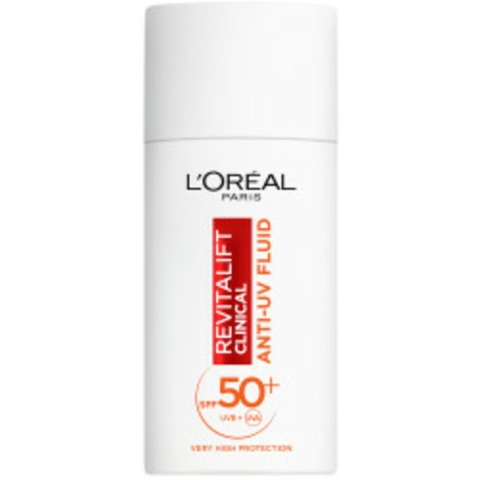 3x L'Oréal Revitalift Clinical Anti-UV Fluid SPF 50 met Vitamine C 50 ml
