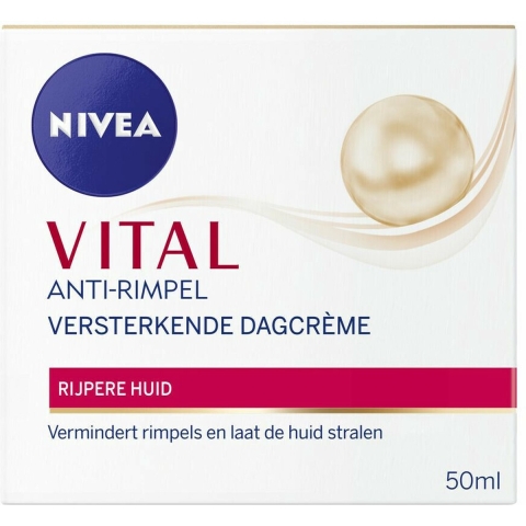 3x Nivea Vital Dagcrème Anti-Rimpel Versterkend 50 ml
