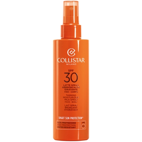 2x Collistar Tanning Moisturizing Milk Spray Face-Body SPF 30 200 ml