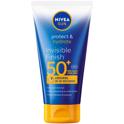 2x Nivea Sun Protect&Hydrate Zonnecrème Invisible Finish SPF 50+ 150 ml