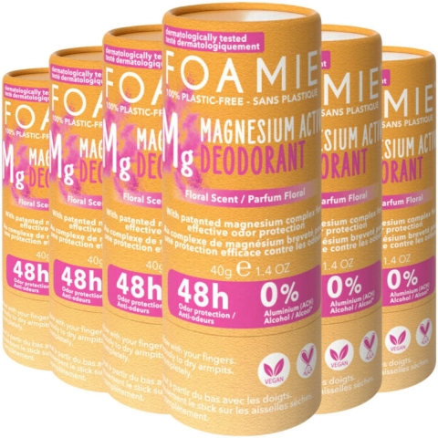 6x Foamie Deodorant Stick Happy Day 40 gr