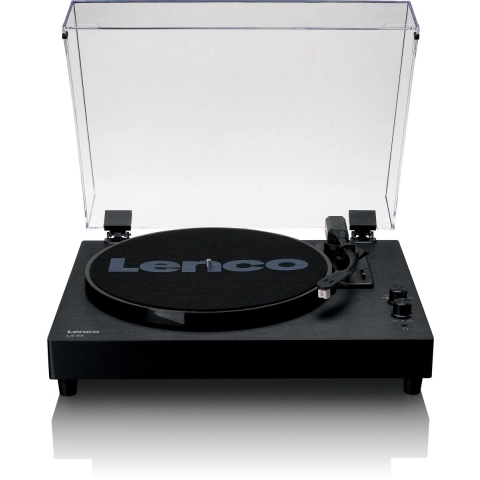 Lenco LS-60BK - Houten platenspeler met Bluetooth en ingebouwde speakers - Zwart