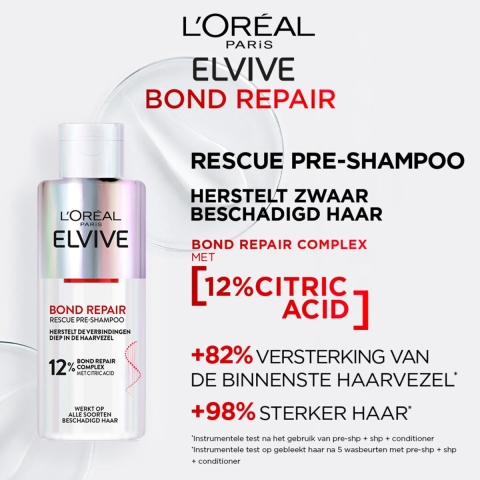 3x L'Oréal Elvive Bond Repair Pre-Shampoo 200 ml