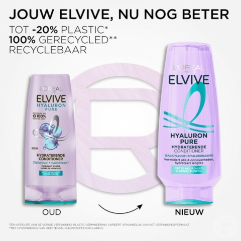 3x L'Oréal Elvive Hyaluron Pure Conditioner 200 ml